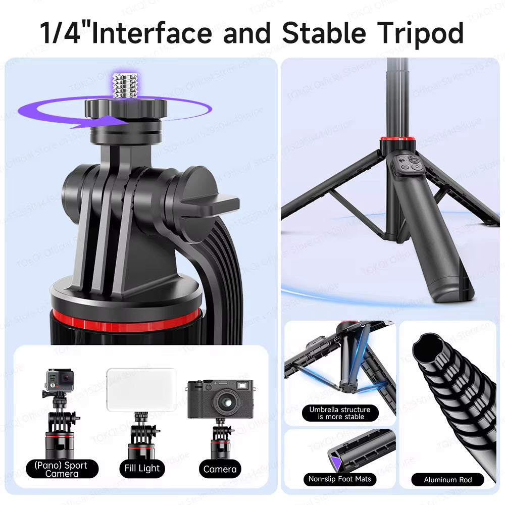 TOKQI C22 — AI Face Tracking Gimbal Tripod